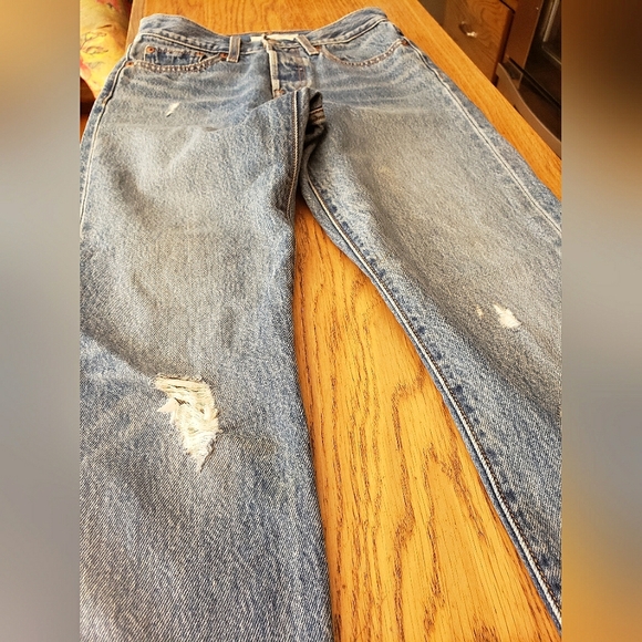 Levi's Wedgie 24x27 skinny premium 100 cotton rigid vintage style retro jean - Picture 12 of 16